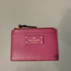 Kate spade burgundy card case